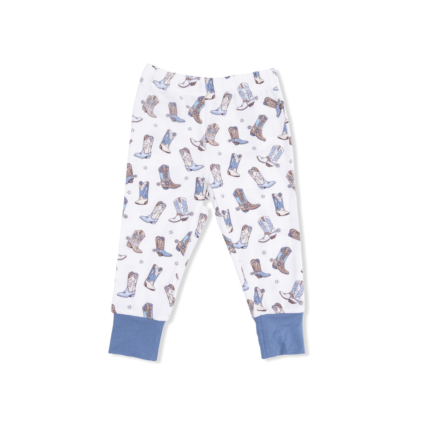 Short Sleeve Loungewear Set - Cowboy Boots