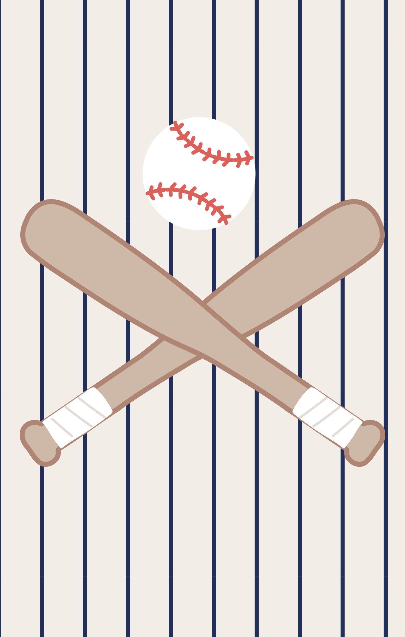 2 Way Zipper Footie - Baseball Stripe