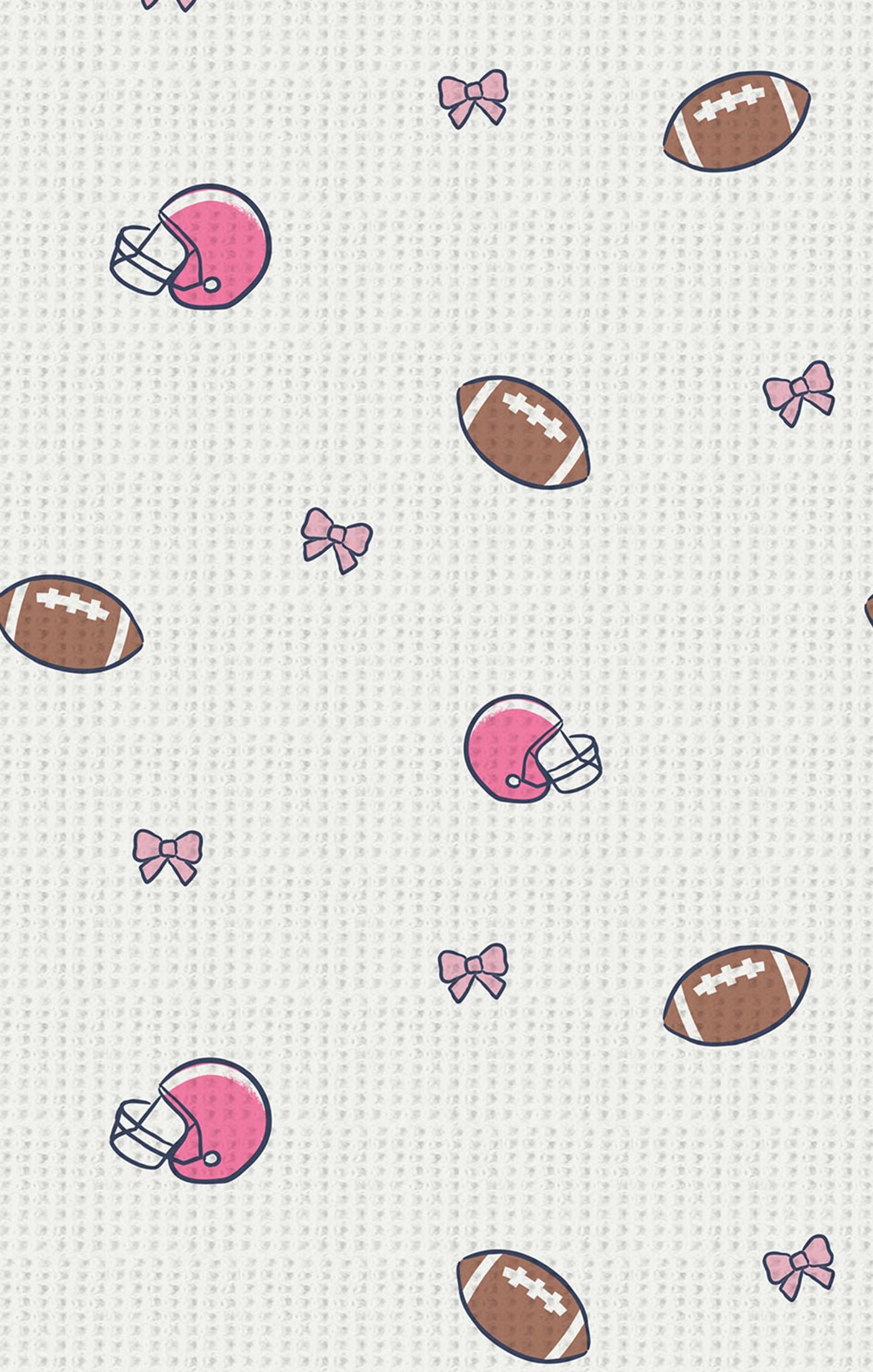 Swaddle Blanket - Footballs And Bows