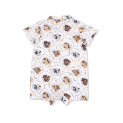 Polo Shortie - Farm Animals Rope Cameos Uni