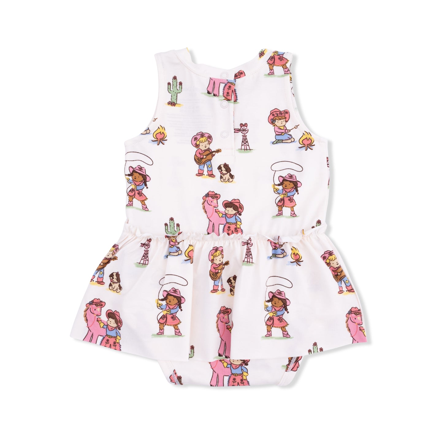 Bodysuit With Skirt - Vintage Cowgirls