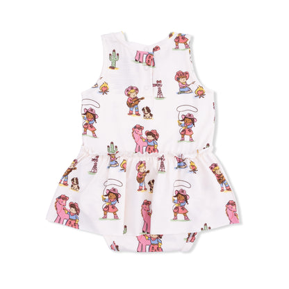Bodysuit With Skirt - Vintage Cowgirls
