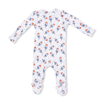 2 Way Zipper Footie - Astro Pop