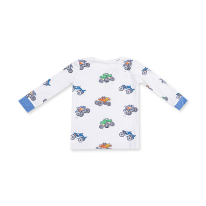 Long Sleeve Loungewear Set - Monster Trucks
