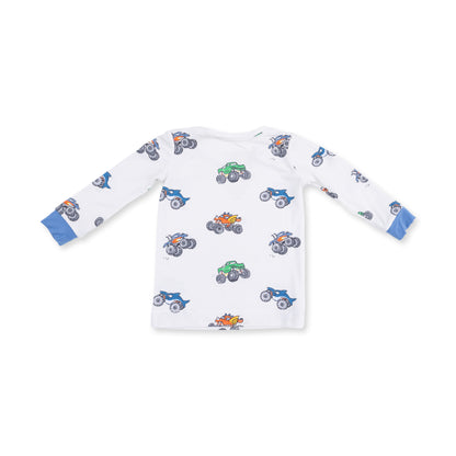 Long Sleeve Loungewear Set - Monster Trucks
