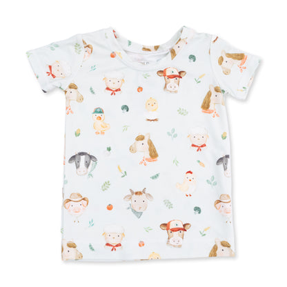 Short Sleeve Loungewear Set - Baby Farm Faces