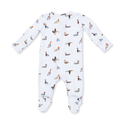 2 Way Zipper Footie - American Ducks