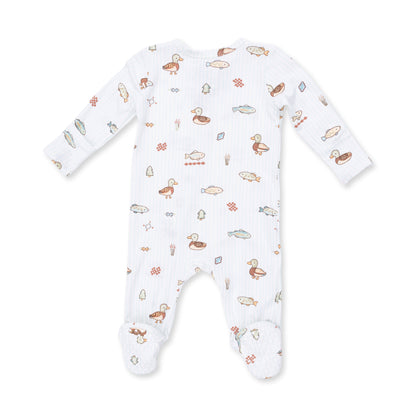 2 Way Zipper Footie - Lake Cuties