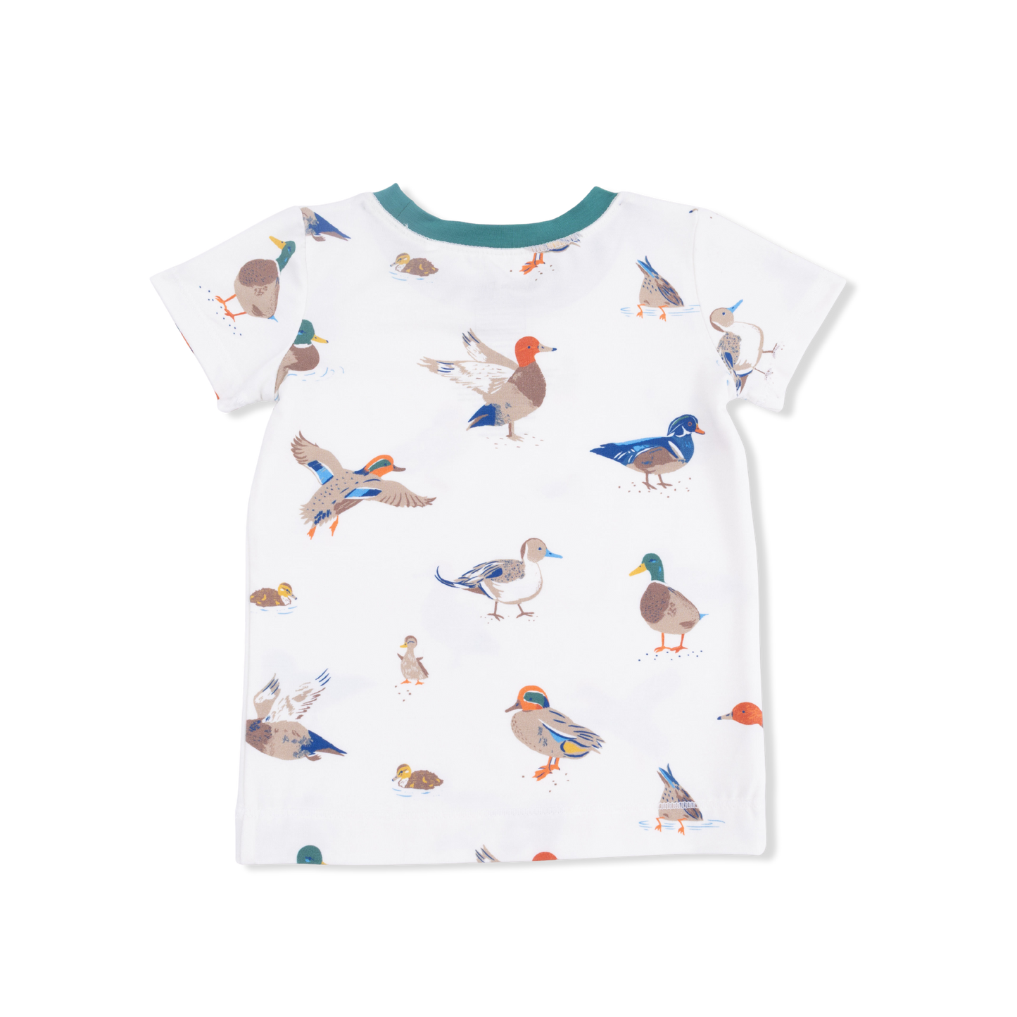 Short Sleeve Loungewear Set - Ducks
