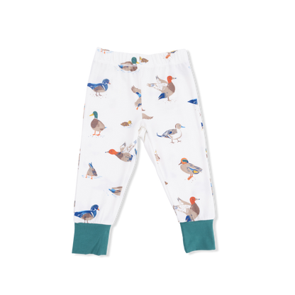 Short Sleeve Loungewear Set - Ducks