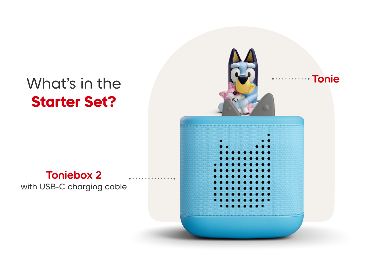 Bluey Toniebox 2 Starter Set - Sky Blue