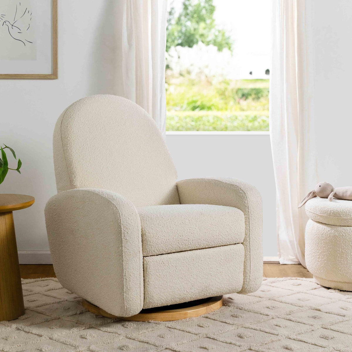 Babyletto Nami Electronic Recliner and Swivel Glider Recliner with USB port