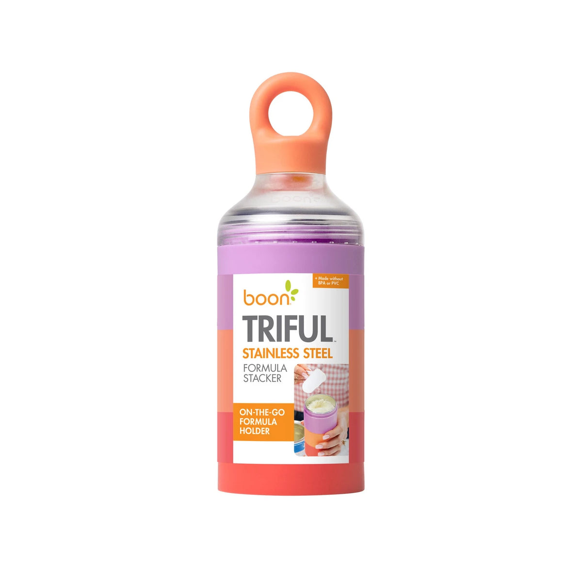TRIFUL™ Stainless Steel Formula Stacker - Pink