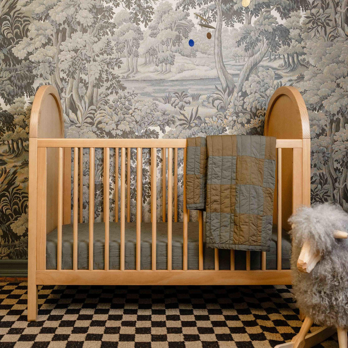 Babyletto Bondi Cane 3-in-1 Convertible Crib with Toddler Bed Conversion Kit