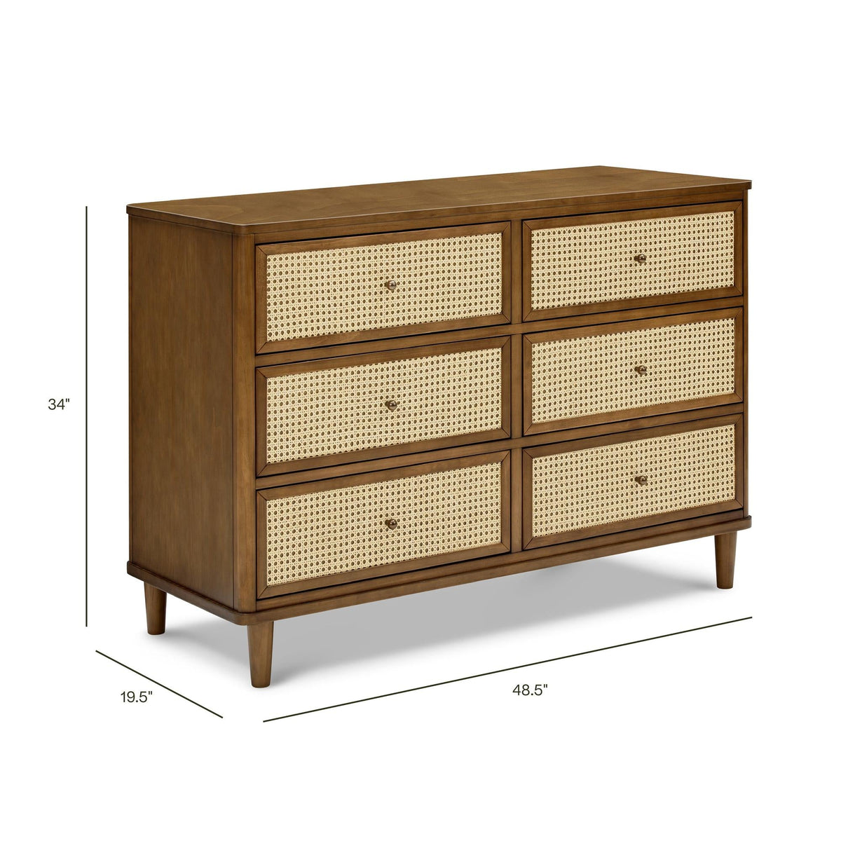 Namesake Marin with Cane 6-Drawer Dresser