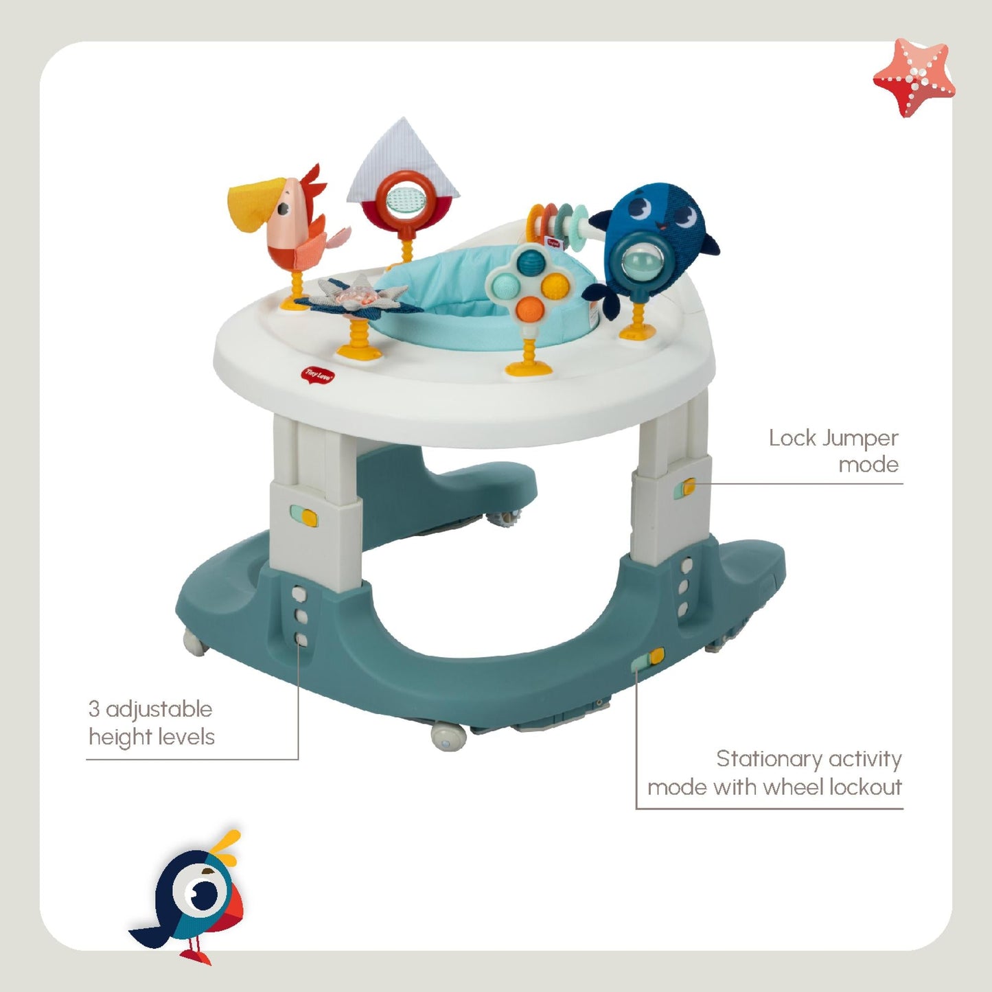 Tiny Love Tiny Mariners 4-in-1 Here I Grow Mobile Activity Center
