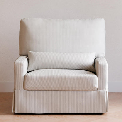 Namesake Crawford Pillowback Chair and a Half Comfort Swivel Glider