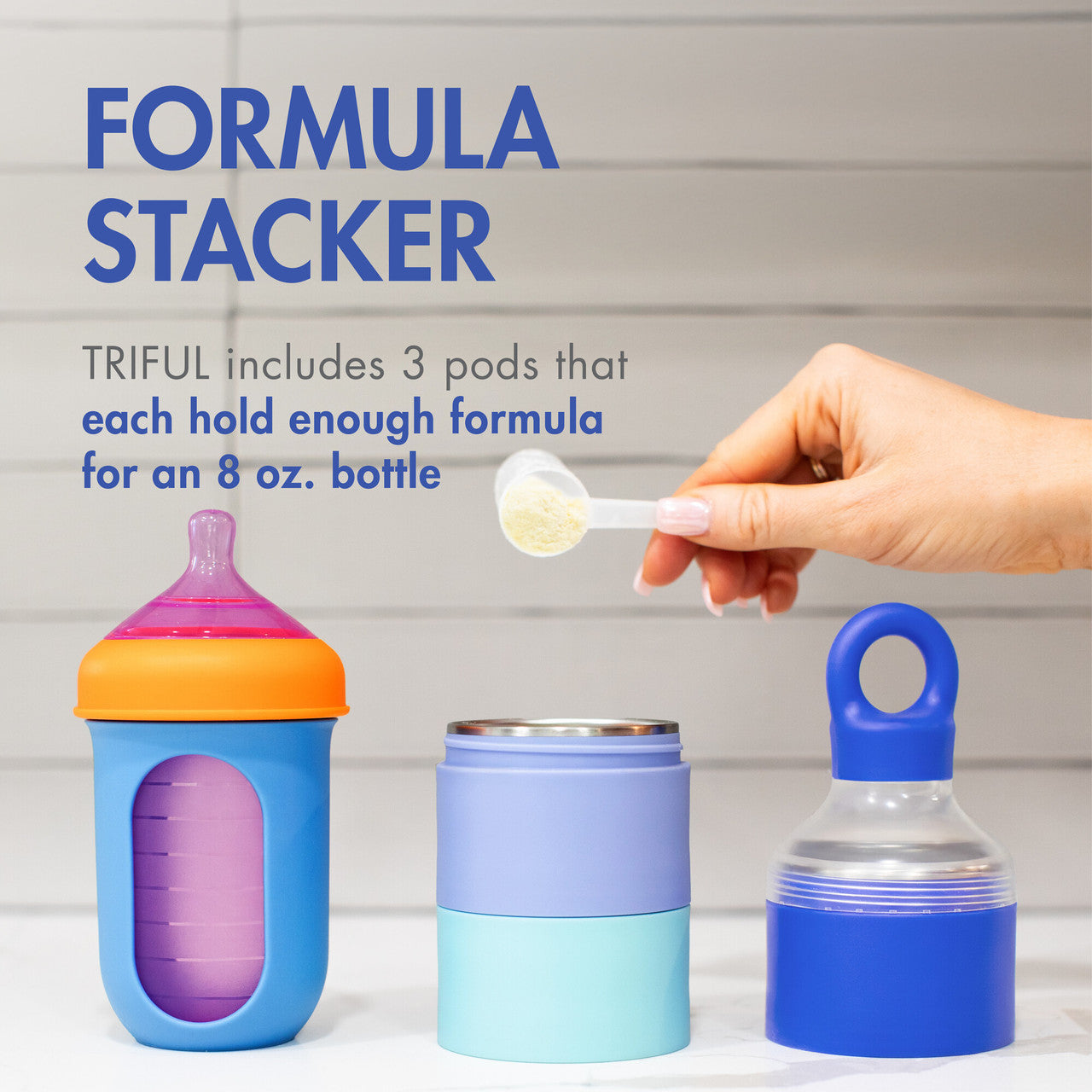 TRIFUL™ Stainless Steel Formula Stacker