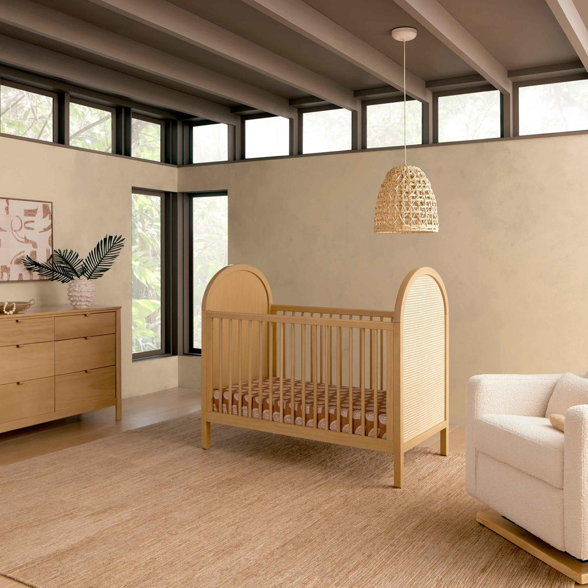 Babyletto Bondi Cane 3-in-1 Convertible Crib with Toddler Bed Conversion Kit