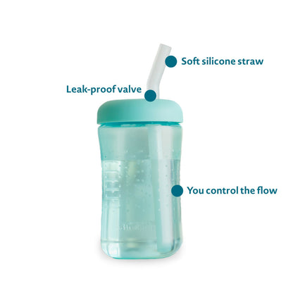 Squeeze & Sip® Straw Trainer Cup, 7 Oz - 2 Pack
