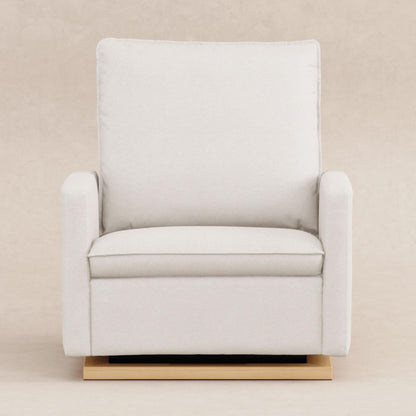 Babyletto Cali Pillowback Chair and a Half Glider in Eco-Performance Fabric | Water Repellent & Stain Resistant