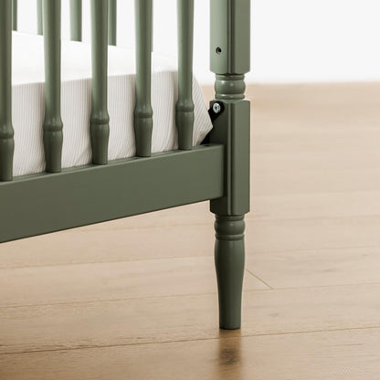 Namesake Liberty 3-in-1 Convertible Spindle Crib with Toddler Bed Conversion Kit