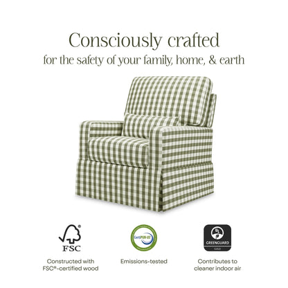 Namesake Crawford Pillowback Comfort Swivel Glider