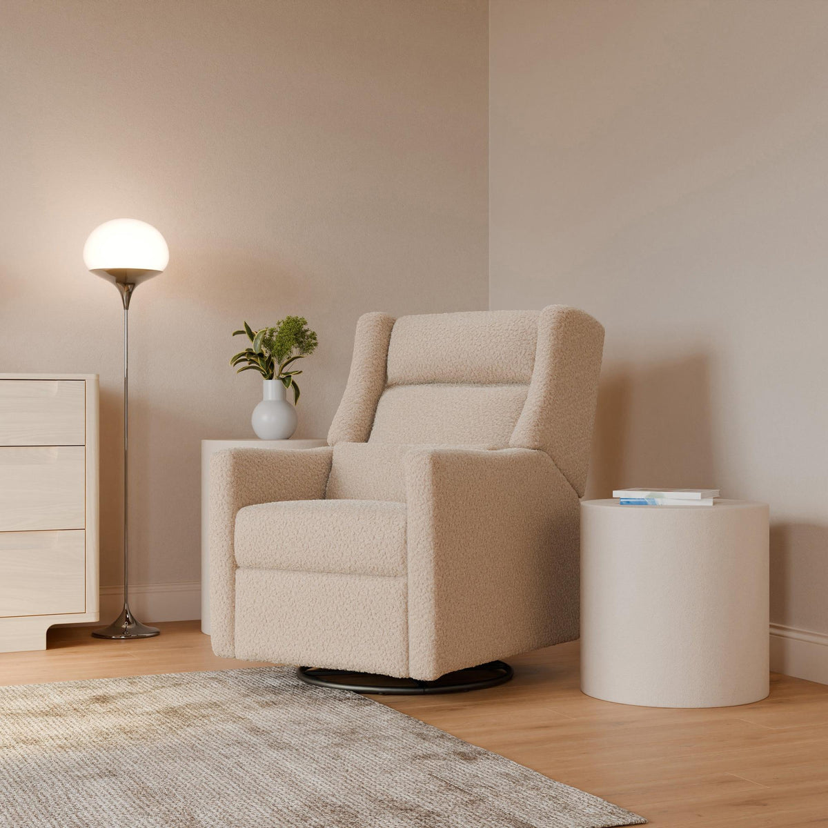 Babyletto Kiwi Plus Power Recliner and Swivel Glider with Power Adjustable Headrest and USB Port