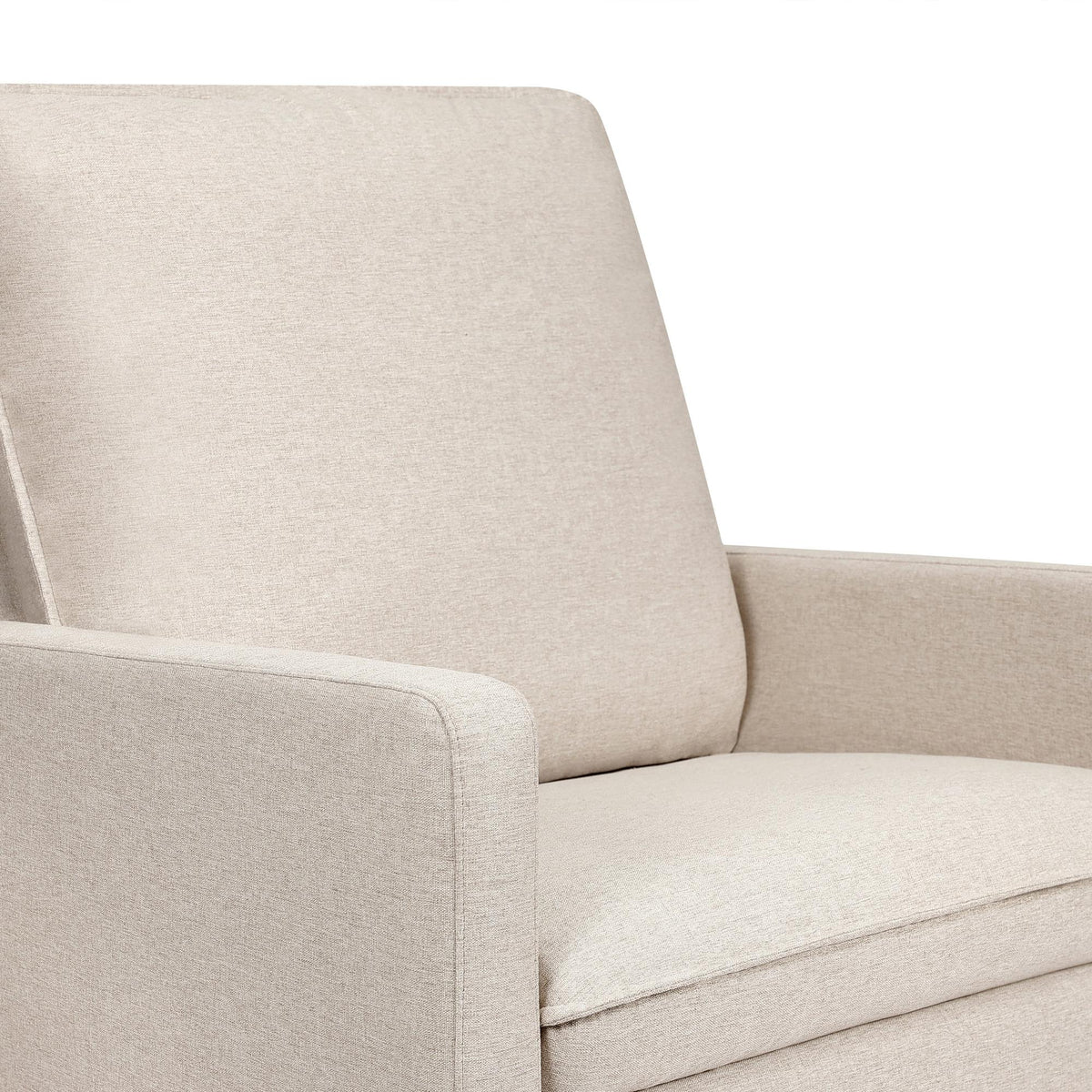 Babyletto Cali Pillowback Chair and a Half Glider in Eco-Performance Fabric | Water Repellent & Stain Resistant