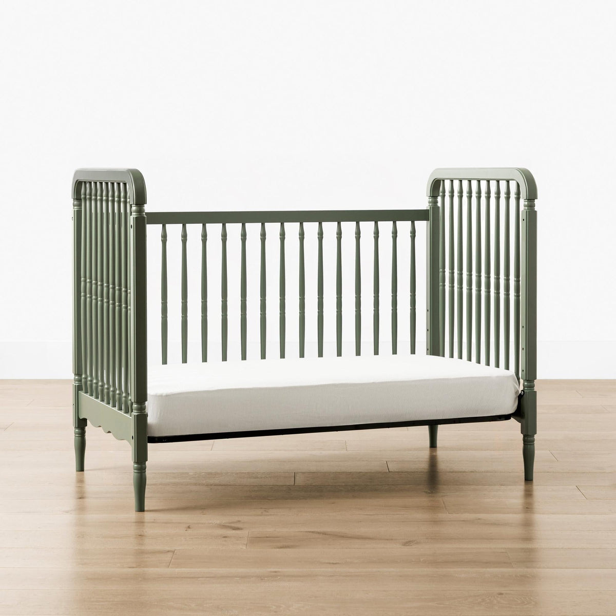 Namesake Liberty 3-in-1 Convertible Spindle Crib with Toddler Bed Conversion Kit