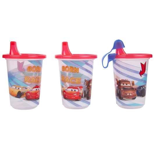 Take & Toss Disney/Pixar Cars Sippy Cups with Lids, 10 Oz - 3 Pack