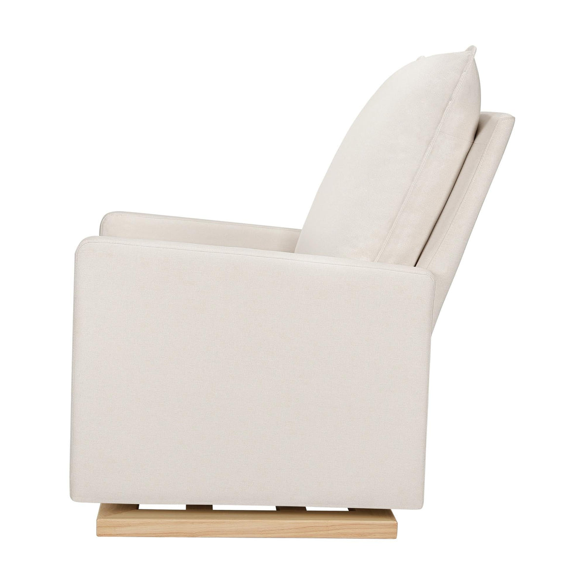 Babyletto Cali Pillowback Chair and a Half Glider in Eco-Performance Fabric | Water Repellent & Stain Resistant