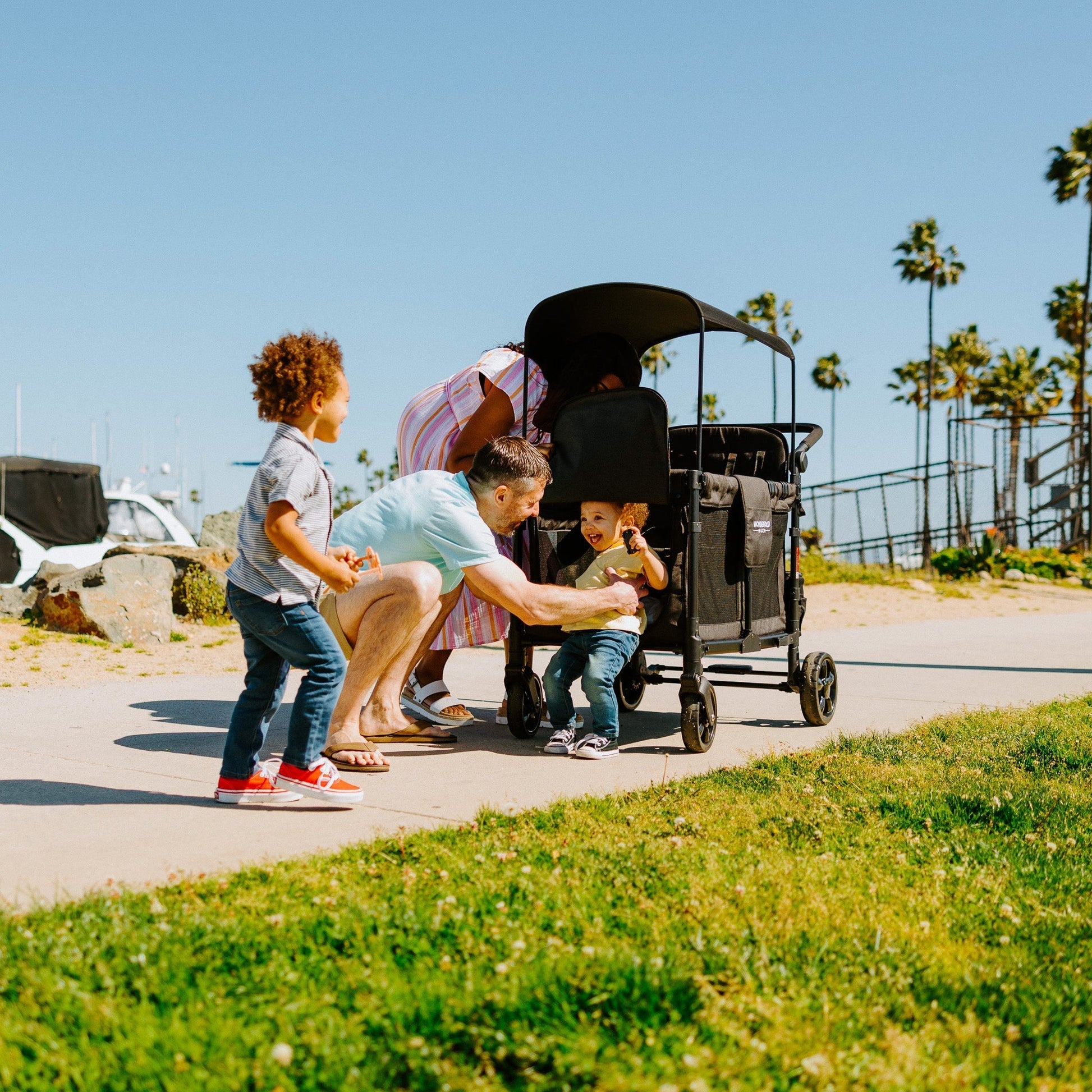 elite quad stroller wagon Wonderfold W4 Elite Quad Stroller Wagon (4 Seater) – The Baby'z Room