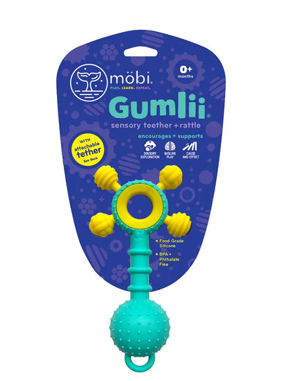 Gumlii Sensory Teether + Rattle