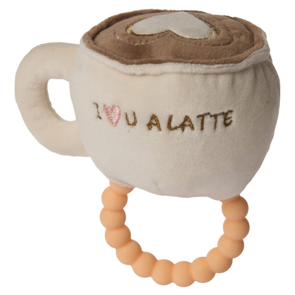 Sweet Soothie Hot Latte Teether Rattle – 5″