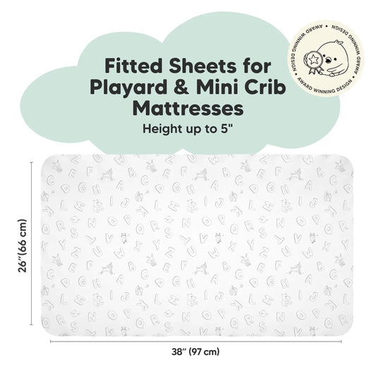 Gentle Bamboo Fitted Mini Crib Sheets