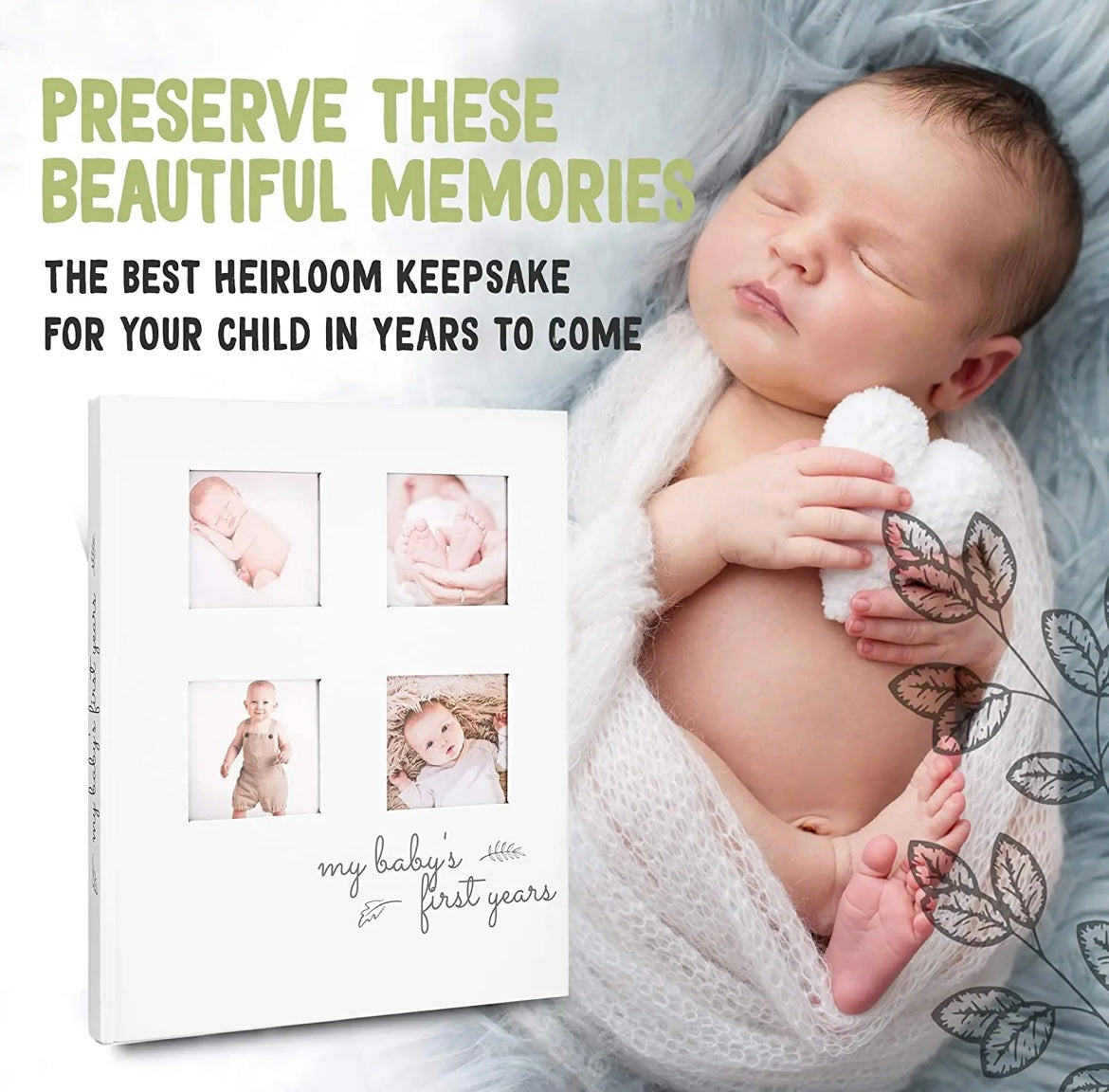 SKETCH Baby First Years Memory Book