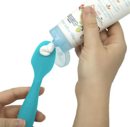 Diaper Cream Soft Silicone Brush With Suction Base - Large