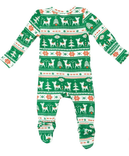 Angel Dear Holiday Zipper Footie