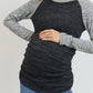 Maternity COLOR BLOCK Sweater Knit Top