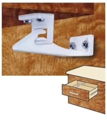 Safe-Lok - 2-Way Locking Cabinet & Drawer Latches 6-pack