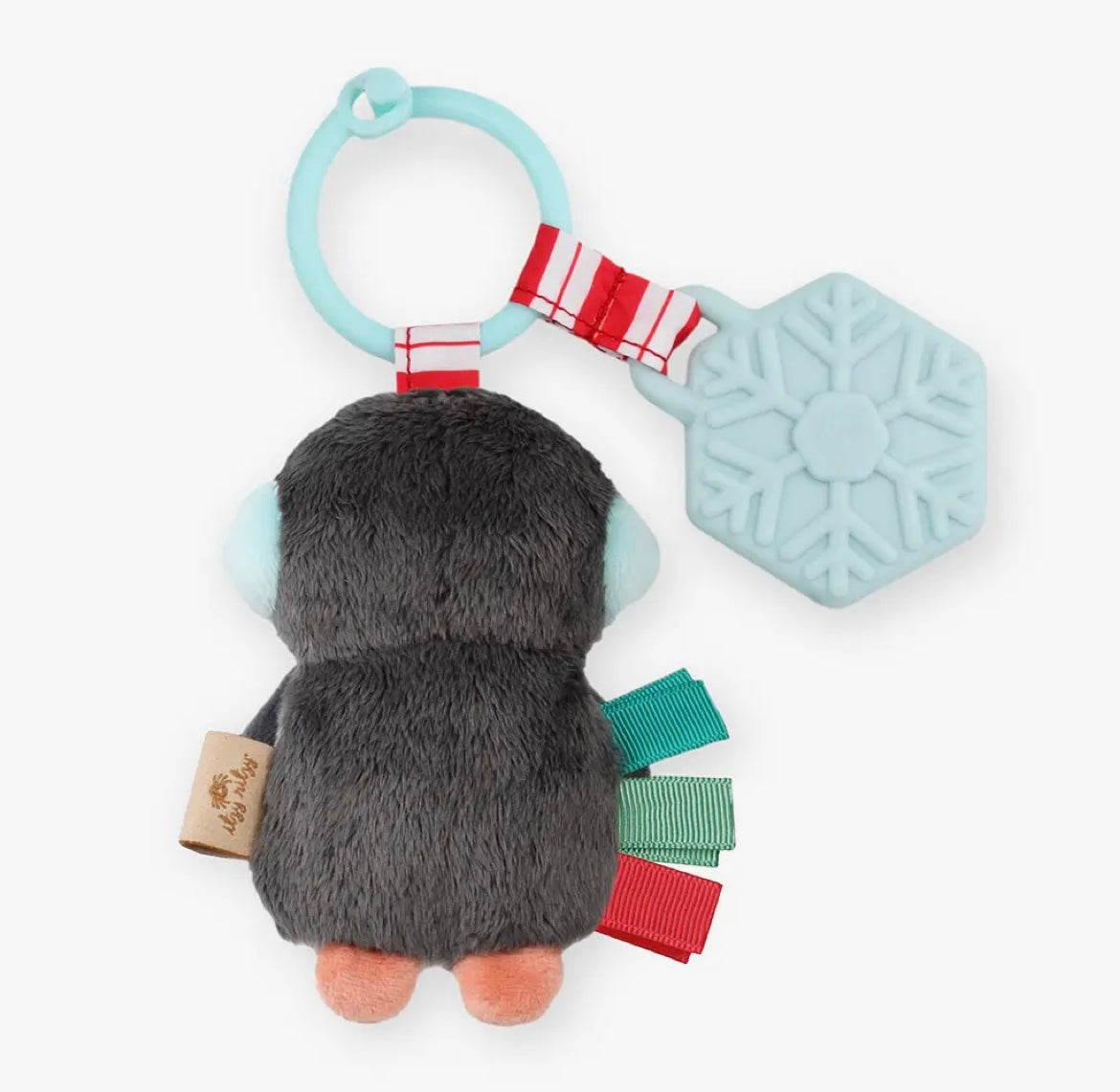 Holiday Penguin Itzy Pal Plush + Teether