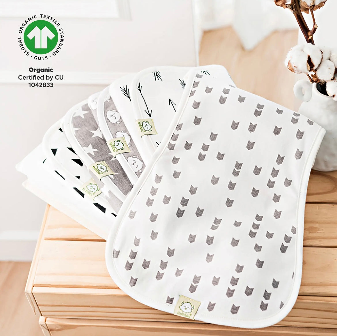 5-Pack Baby Burp Cloths