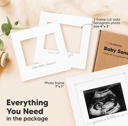 Baby Sonogram Picture Frame (Alpine White)
