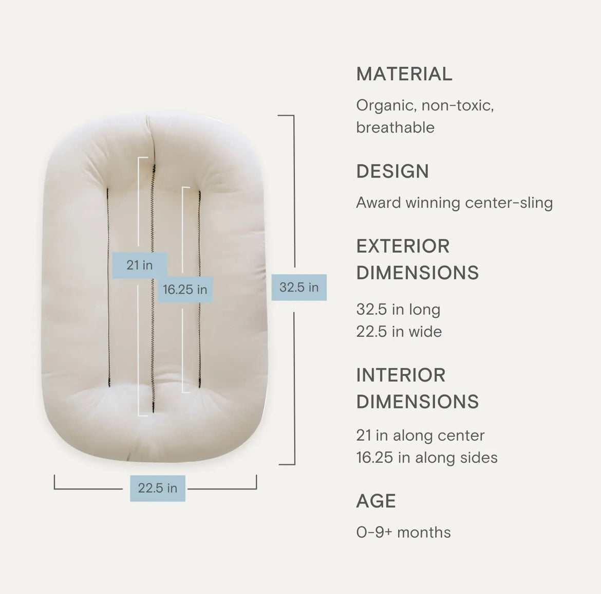 Snuggle Me Organic Lounger