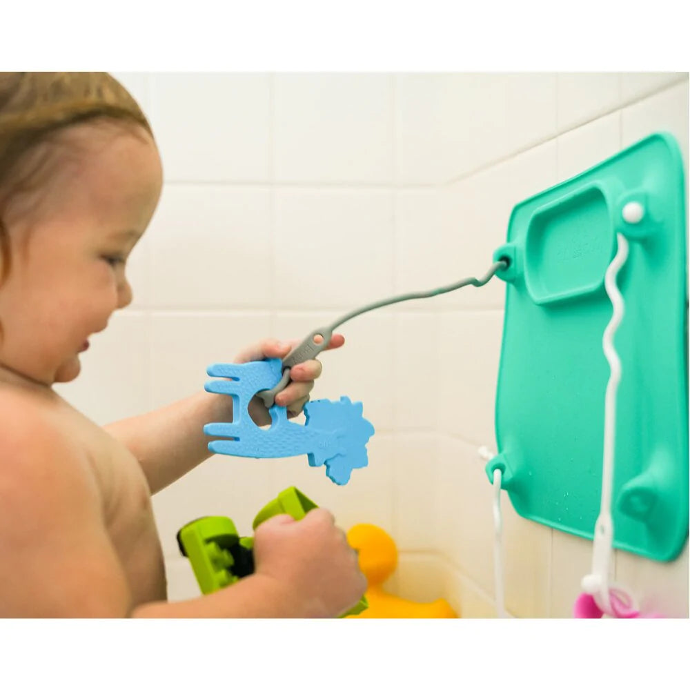 Silicone Bottle Tether & Bungee for Busy Baby Placemat