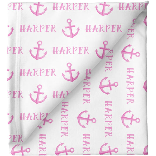 Sugar + Maple Personalized Stretchy Blanket | Anchor